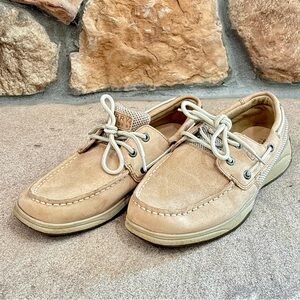 SPERRY TOP-SIDER  9774829 INTREPID 2 EYE LEATHER BOAT SHOES US Girls 4.5M